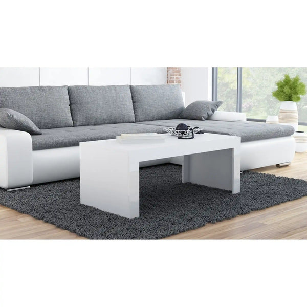 Masuta cafea TESS, alb, PAL laminat, 120x60x50 cm