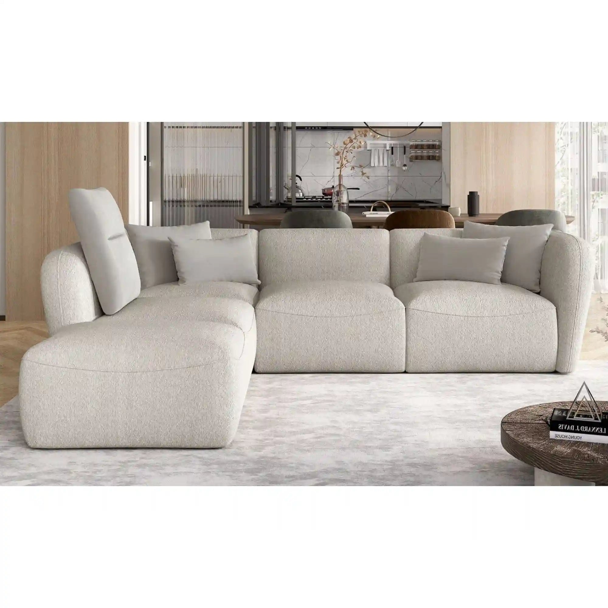 Coltar CANDELO L A, personalizabil materiale gama Premium, 280x218x75 cm