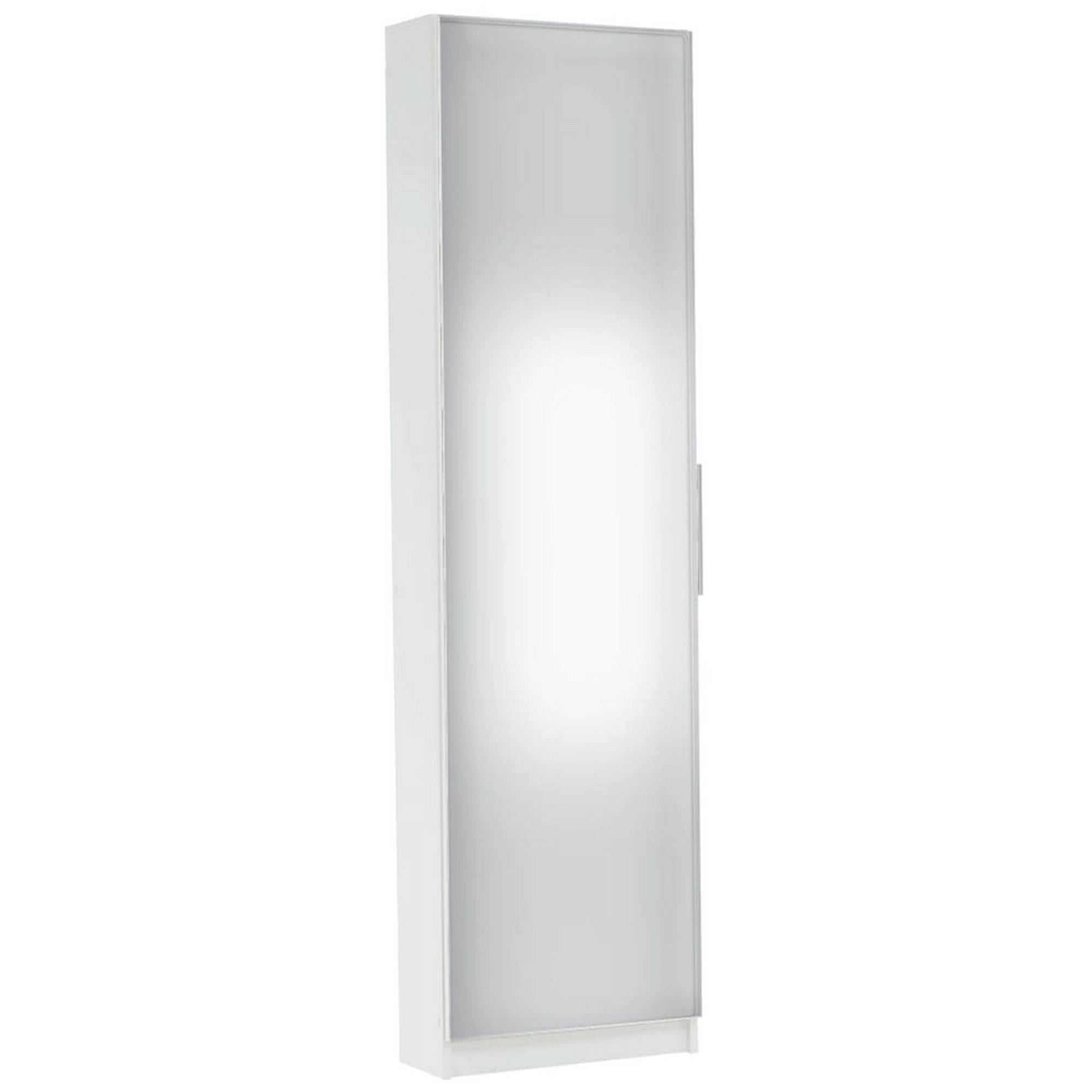Pantofar KAPATER, alb, DTD laminat, 50x20x181 cm