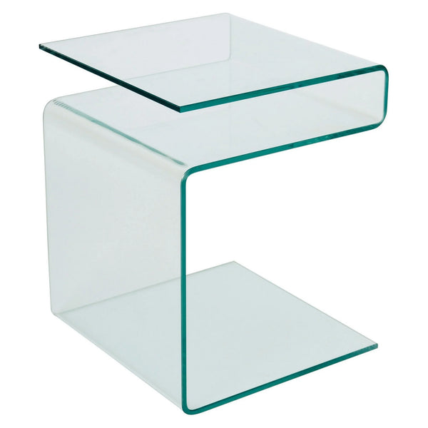 Masuta cafea Epi, transparent, sticla, 42X38X49 cm