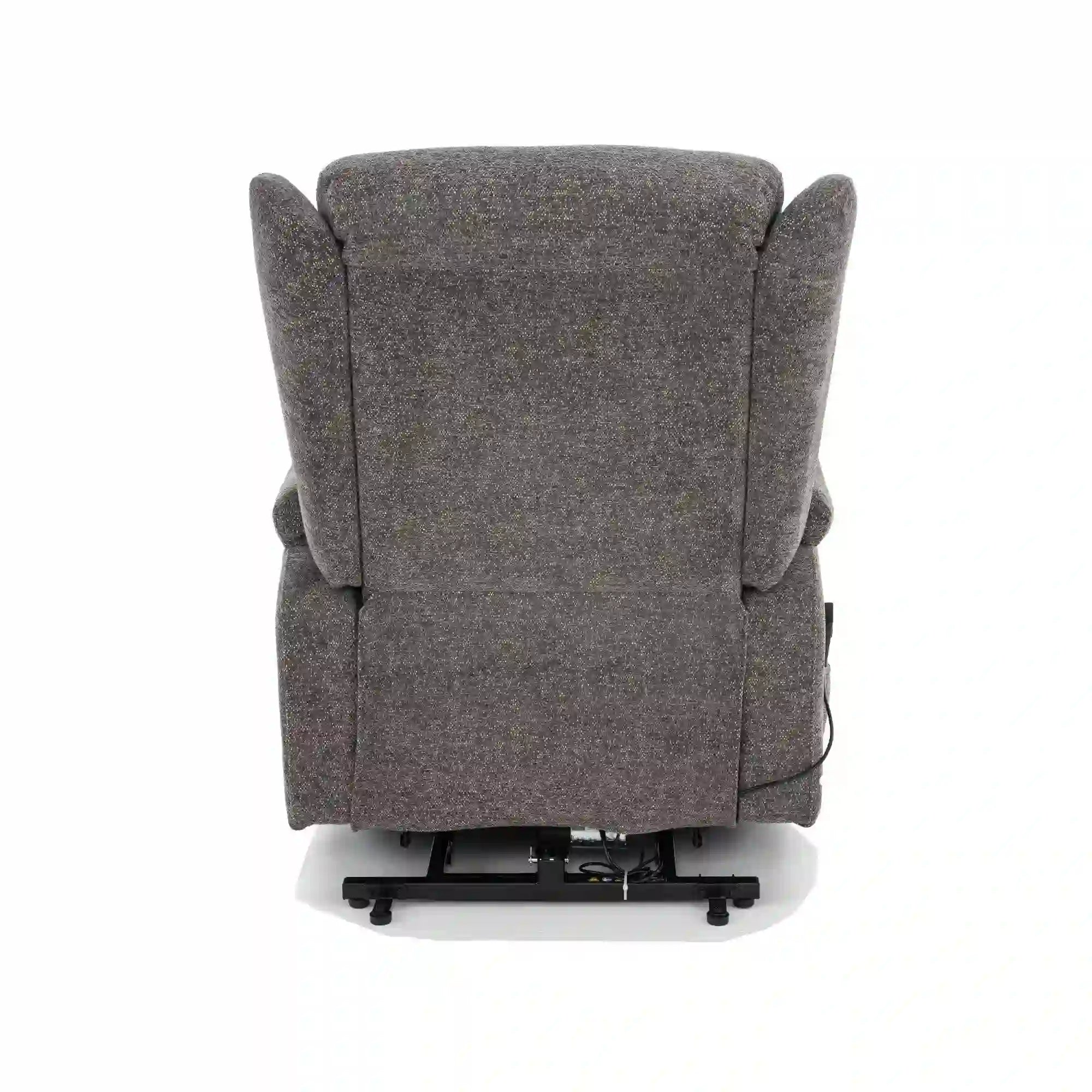 Fotoliu recliner MINOS, stofa clasica gri - Raven 13, 78x87/162x107 cm