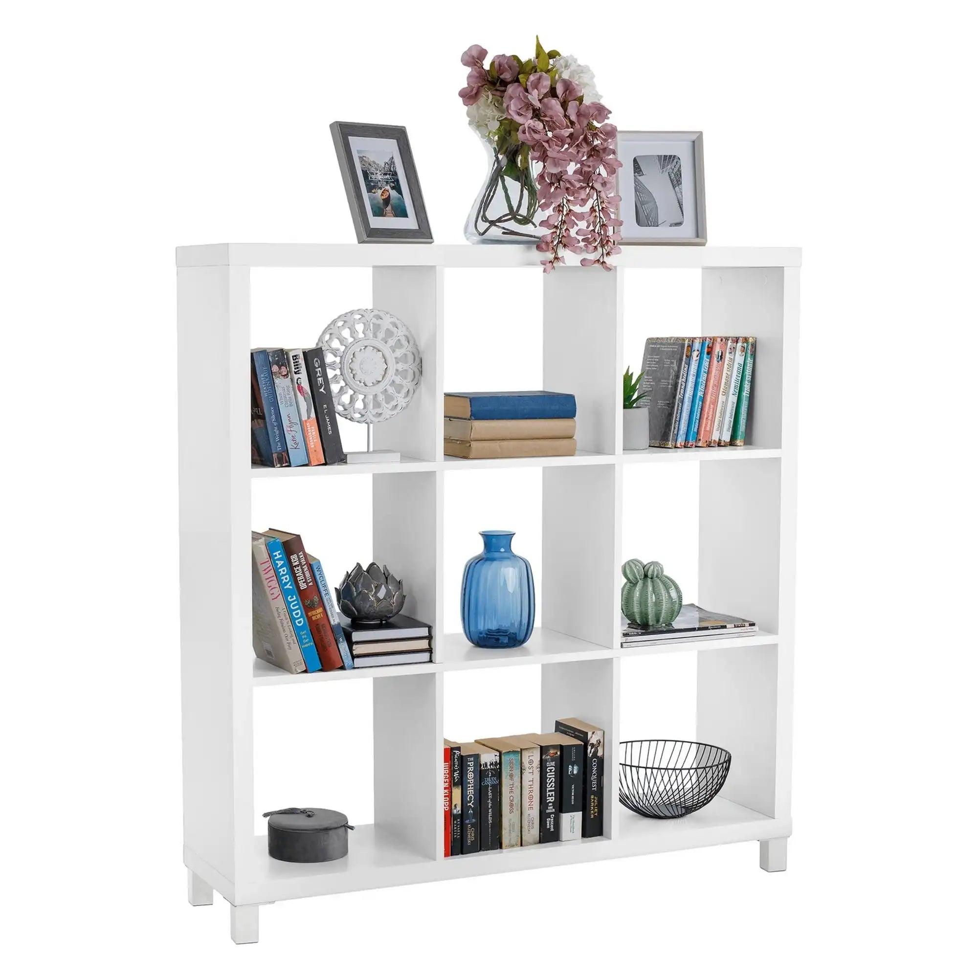 Biblioteca TOFI 5 NEW, alb, PAL melaminat, 111x29x118 cm
