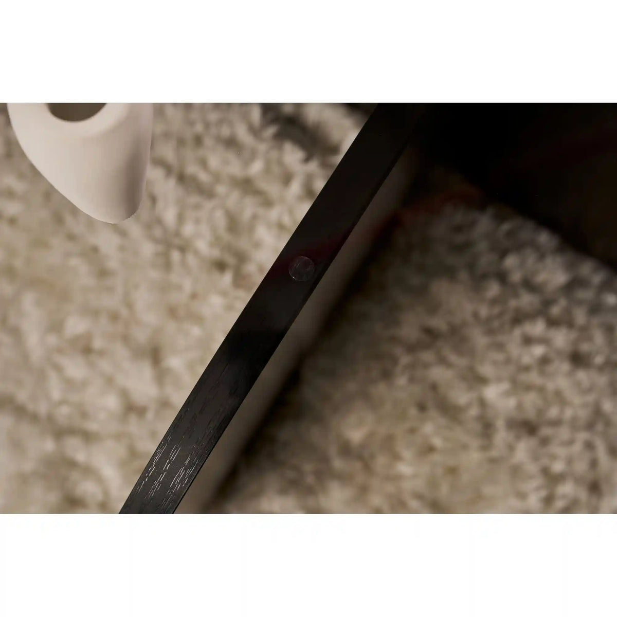 Masuta cafea AERIS, negru, PAL/sticla, 75x75x35 cm