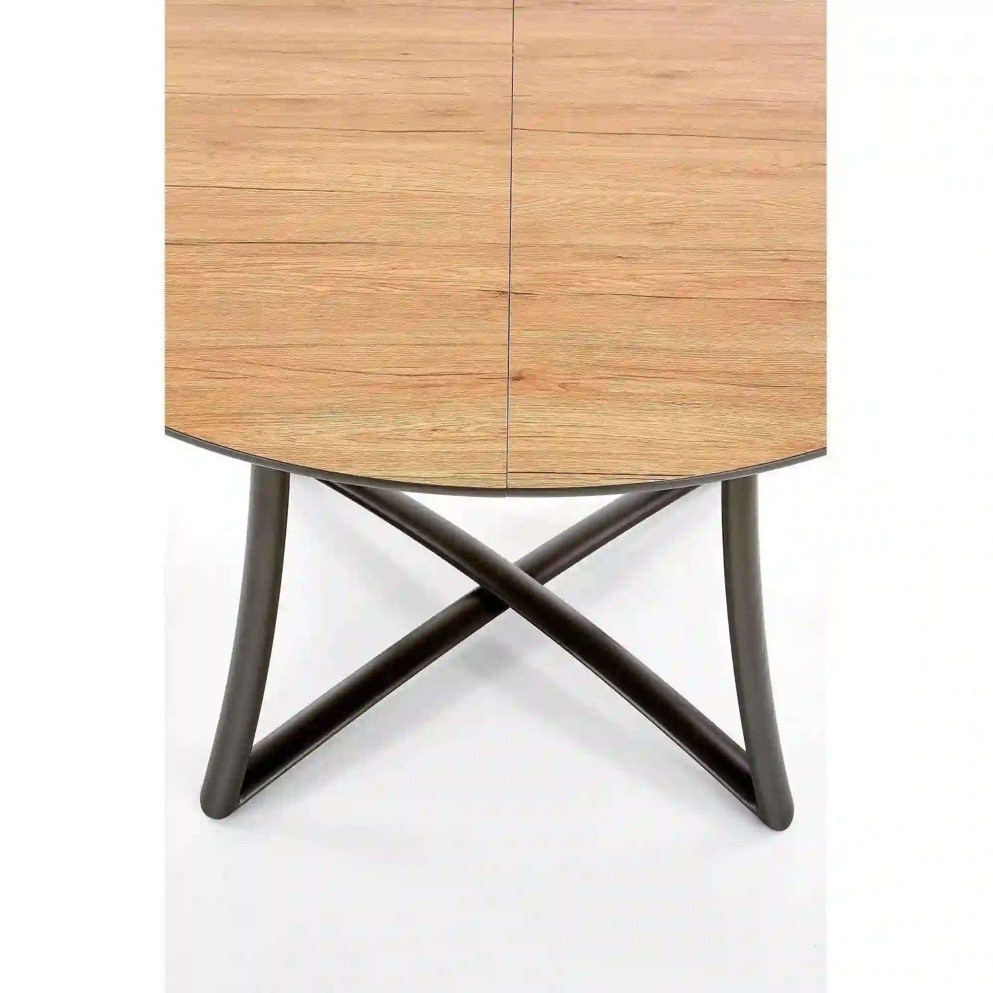 Masa extensibila MORETTI, stejar/negru, 118/148x118x76 cm