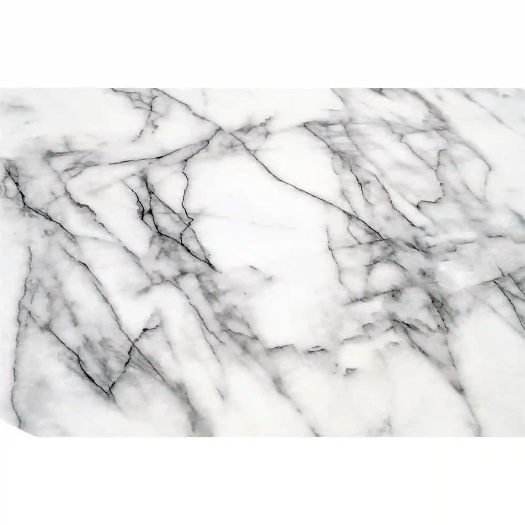 Masa BRODWAY, alb cu efect de marmura, 110x110x75 cm