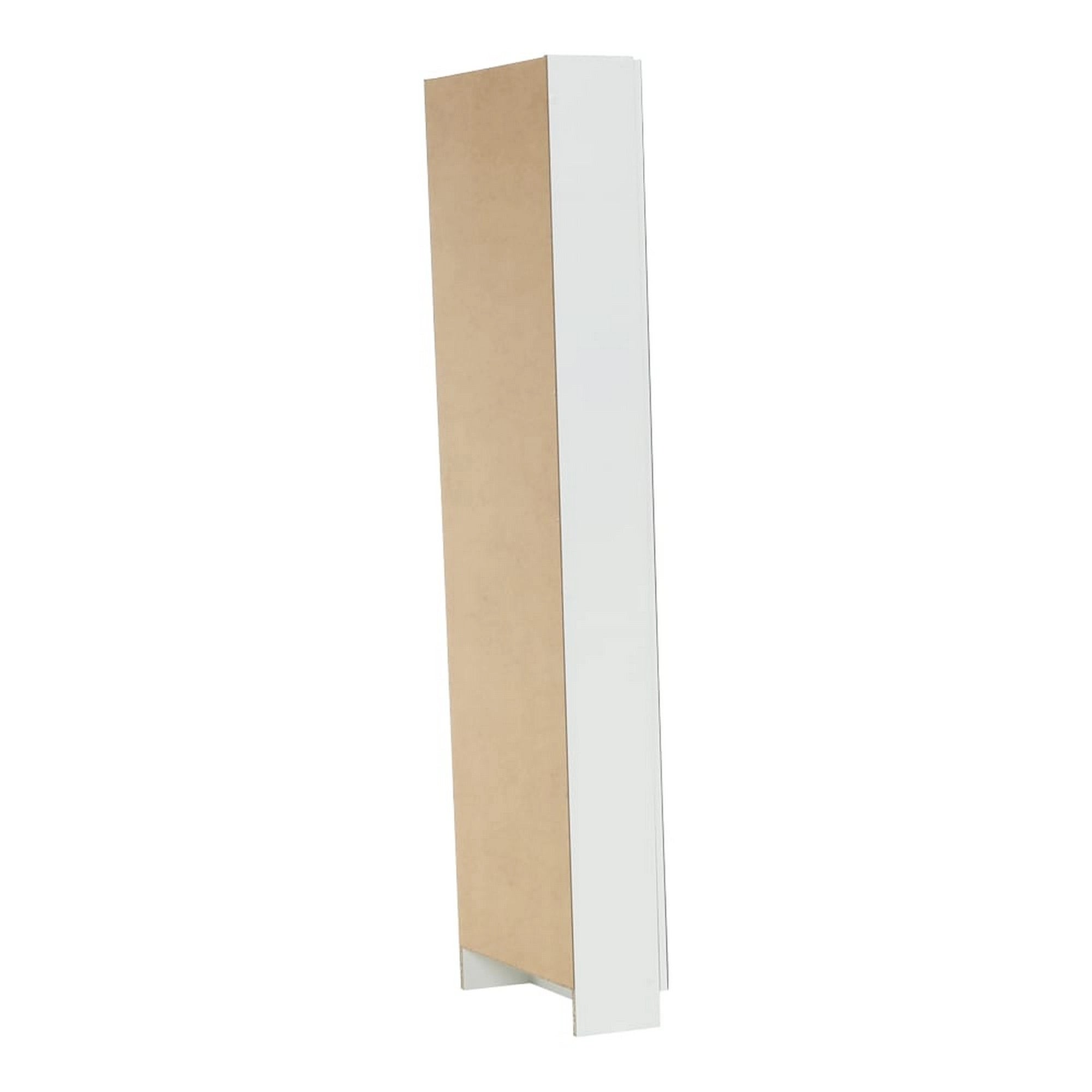 Pantofar KAPATER, alb, DTD laminat, 50x20x181 cm