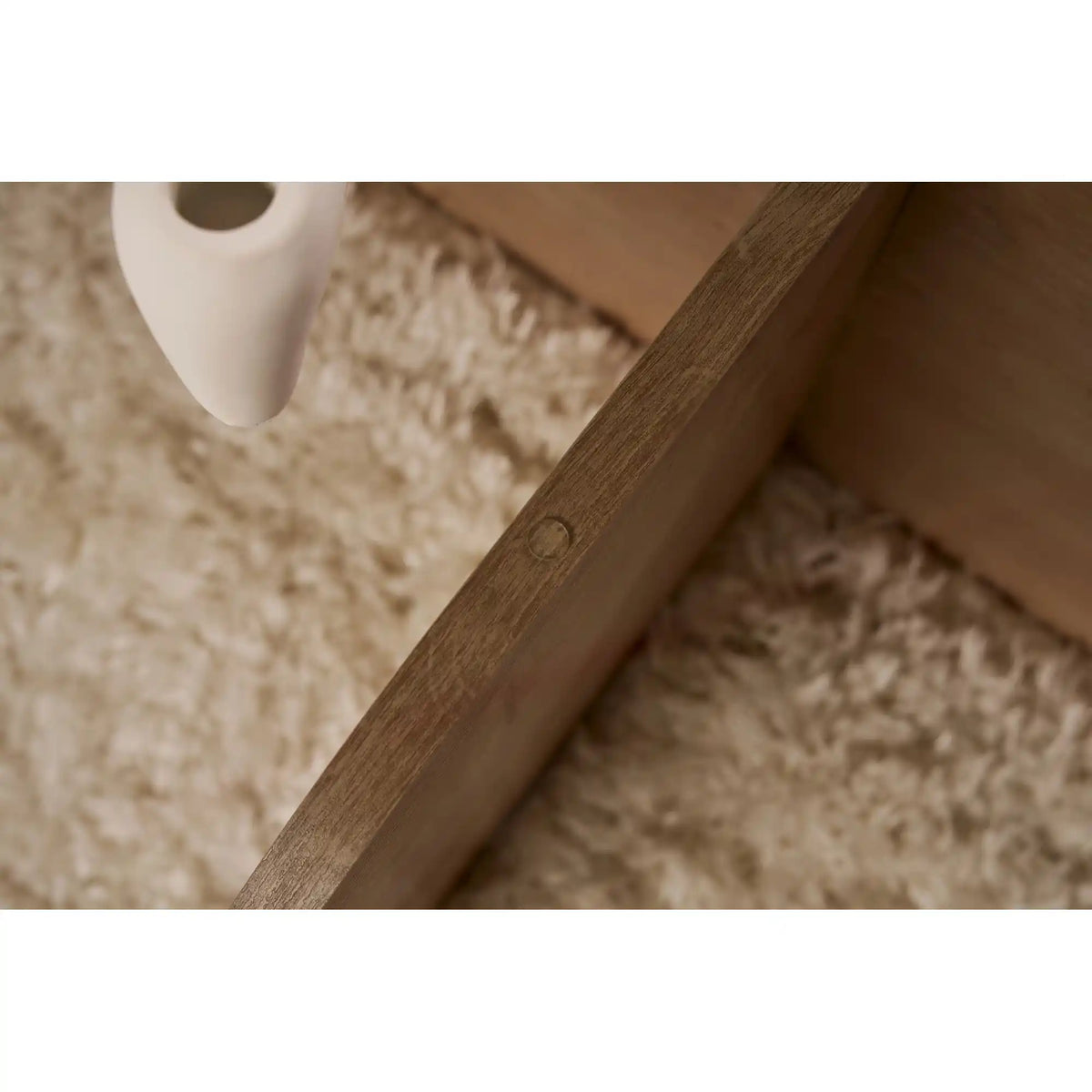 Masuta cafea AERIS, stejar/fumuriu, PAL/sticla, 75x75x35 cm