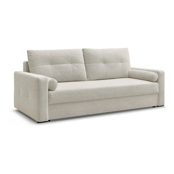 Canapea extensibila MONA, stofa catifelata bej - Curio 09, 230x92x94 cm