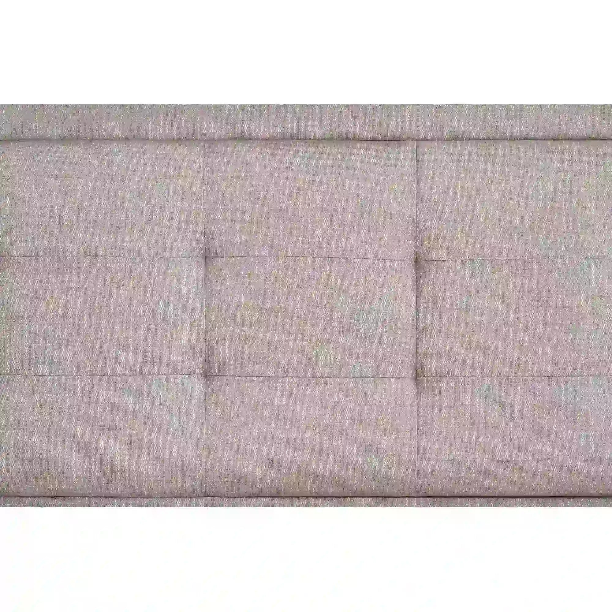 Pat Evora 160x200, stofa clasica bej, cu somiera si lada depozitare