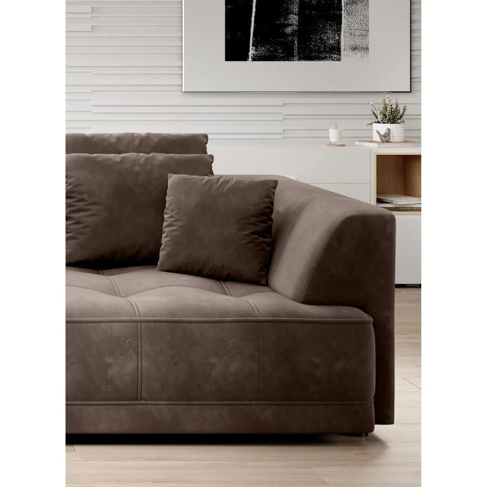 Canapea TIGA, personalizabil materiale gama Premium, reglaj electric, 4 locuri, 302x136x72/88 cm