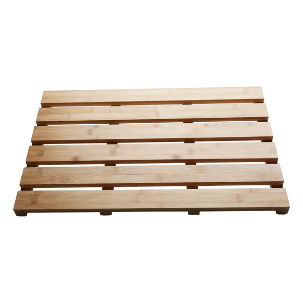Covor KLERA, 38x59x3 cm, forma dreptunghiulara, bambus lacuit, lemn, anti-alunecare