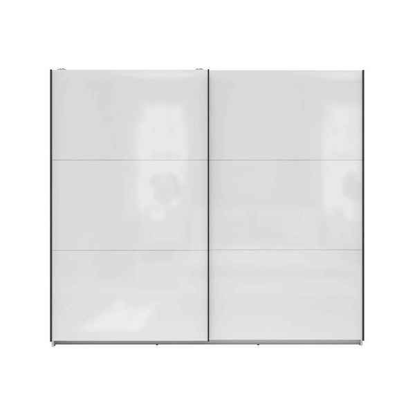 Dressing TETRIX, alb lucios, PAL, cu 2 usi, 220x60x196 cm