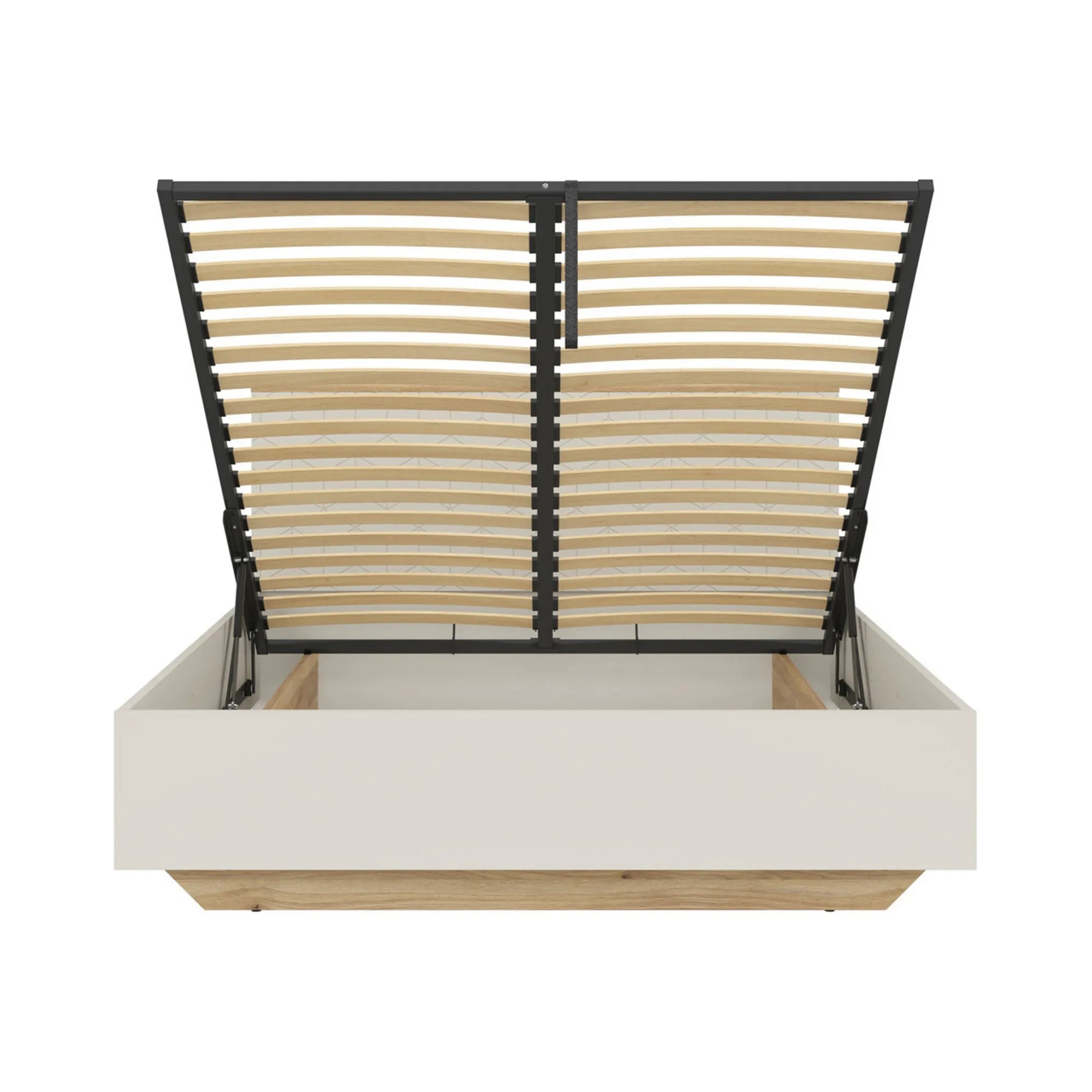Pat GLAMOUR 160x200, casmir/stejar, PAL, cu somiera