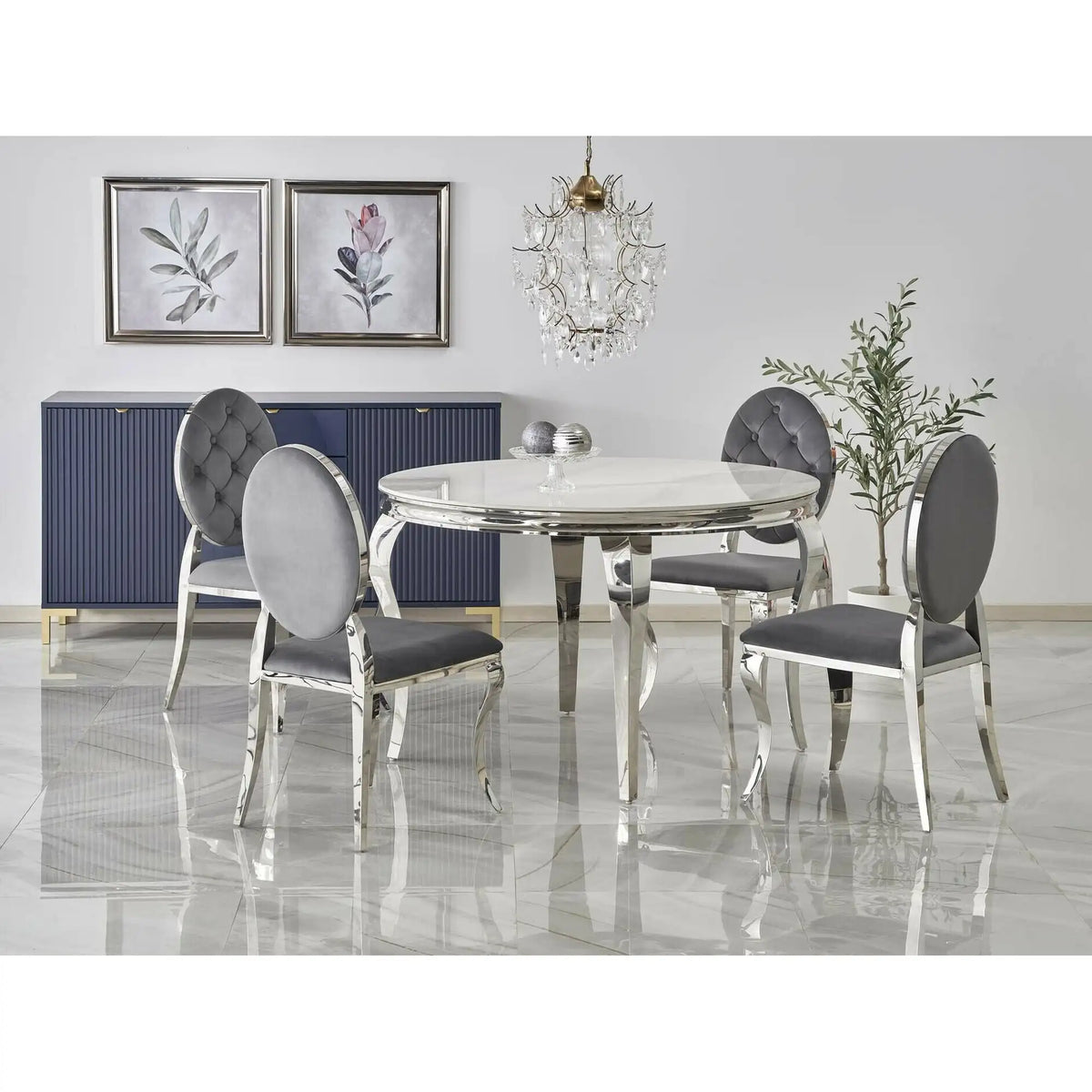 Set masa REGINALD cu 4 scaune K555