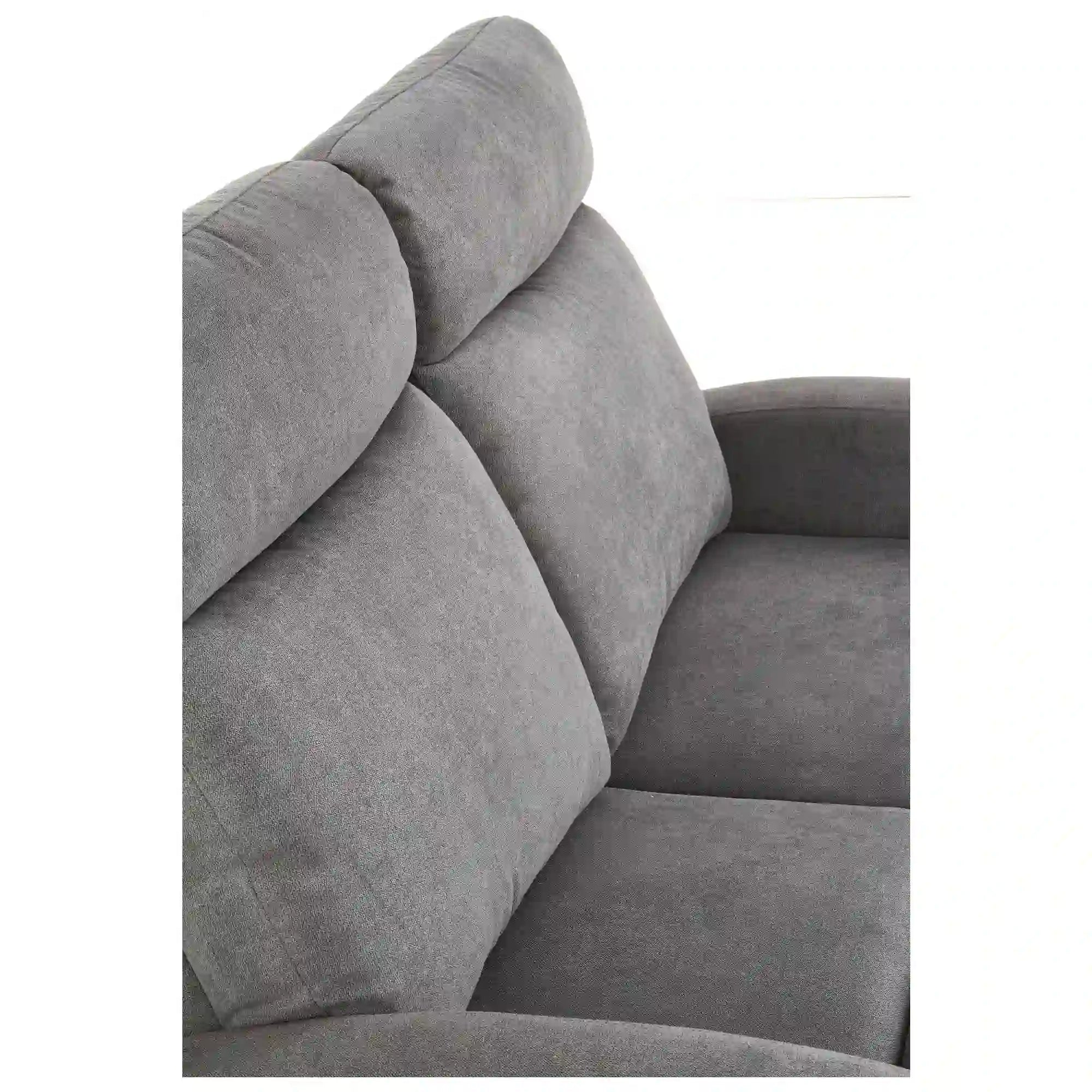 Canapea pliabila OSLO 2S, gri, stofa, 128x95/158x100/79 cm