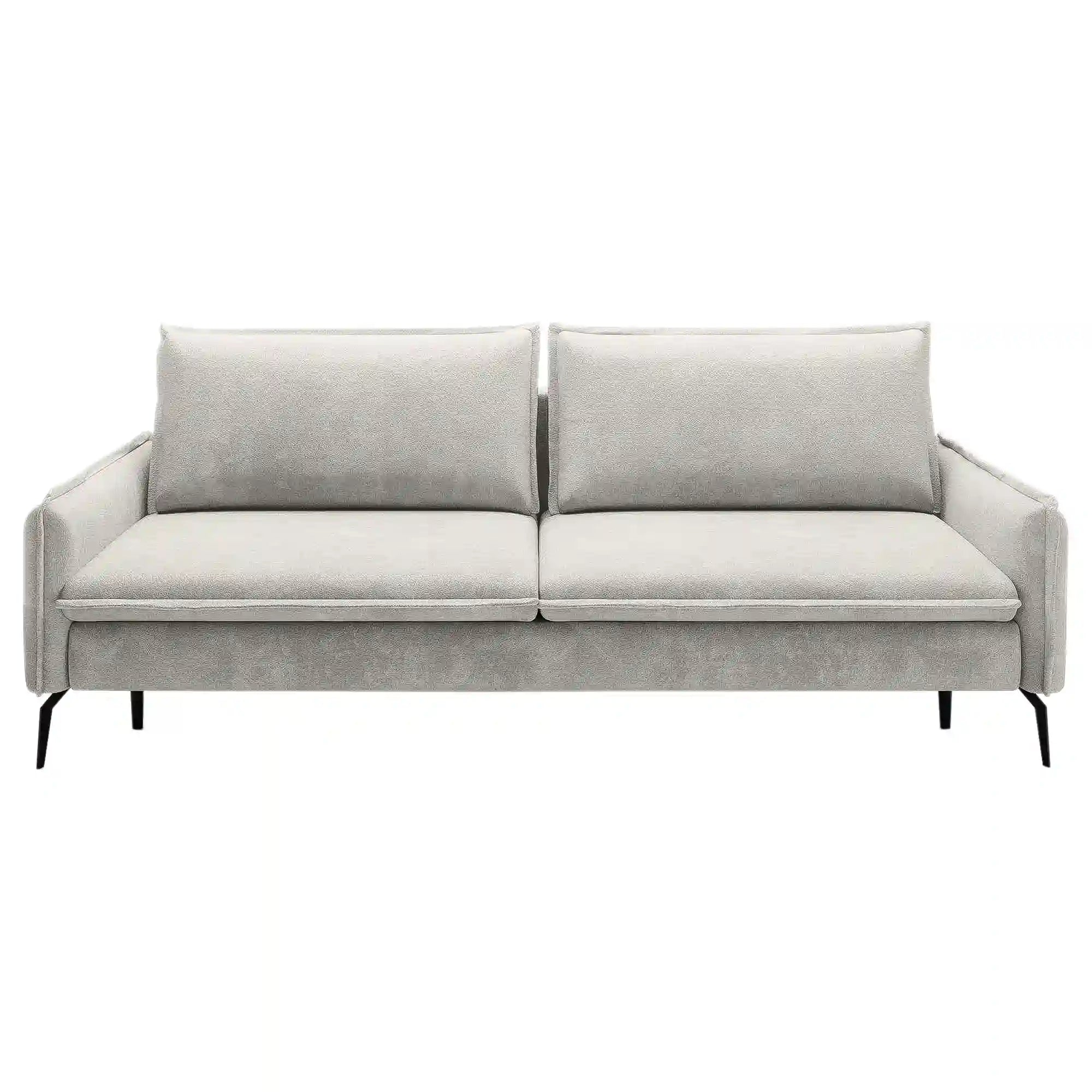 Canapea extensibila GLOSSY, stofa catifelata albastru - Monolith 77, cu lada depozitare, 223x107x89 cm