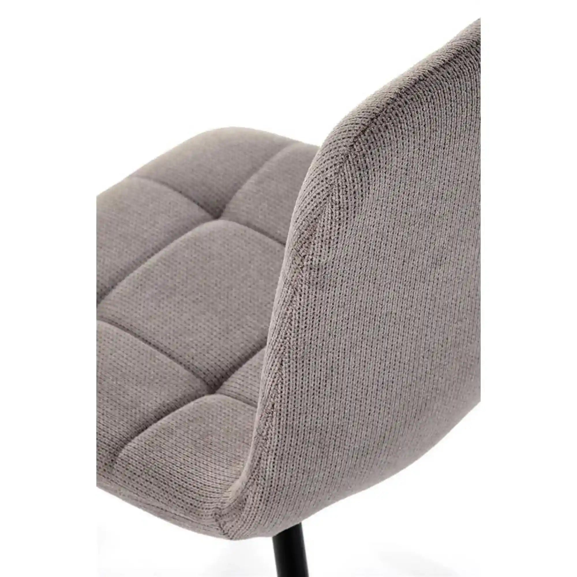 Scaun K560, gri/negru, stofa clasica/metal, 45x53x88 cm