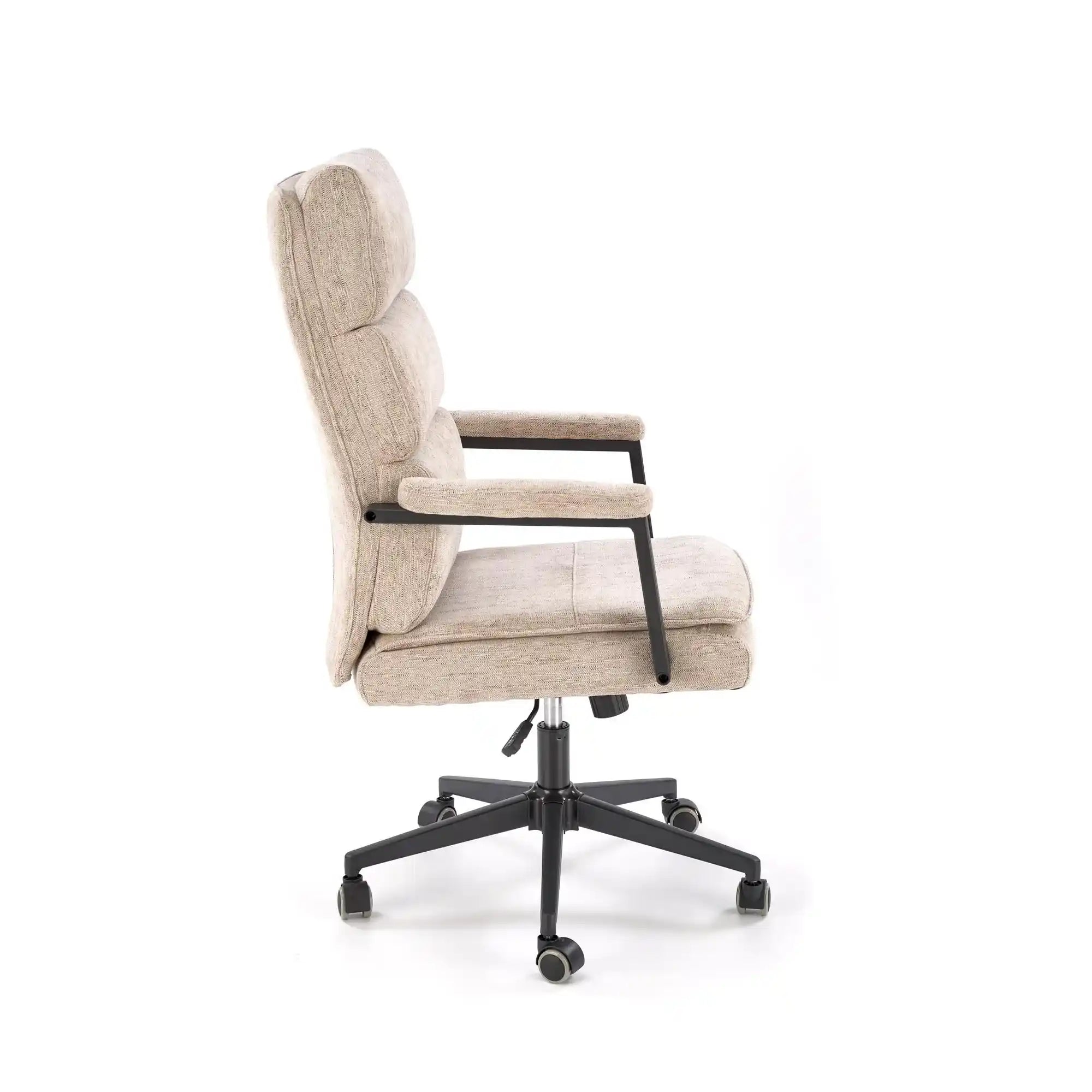 Scaun birou ADRIANO, bej, stofa clasica - Odin 28, 65x70x104/110 cm