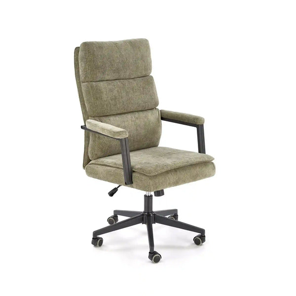 Scaun birou ADRIANO, verde olive, stofa clasica - Odin 77, 65x70x104/110 cm
