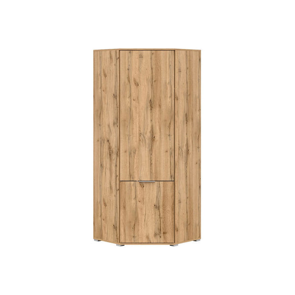 Dulap ZELE, stejar wotan, PAL, cu 2 usi, 78x78x195 cm