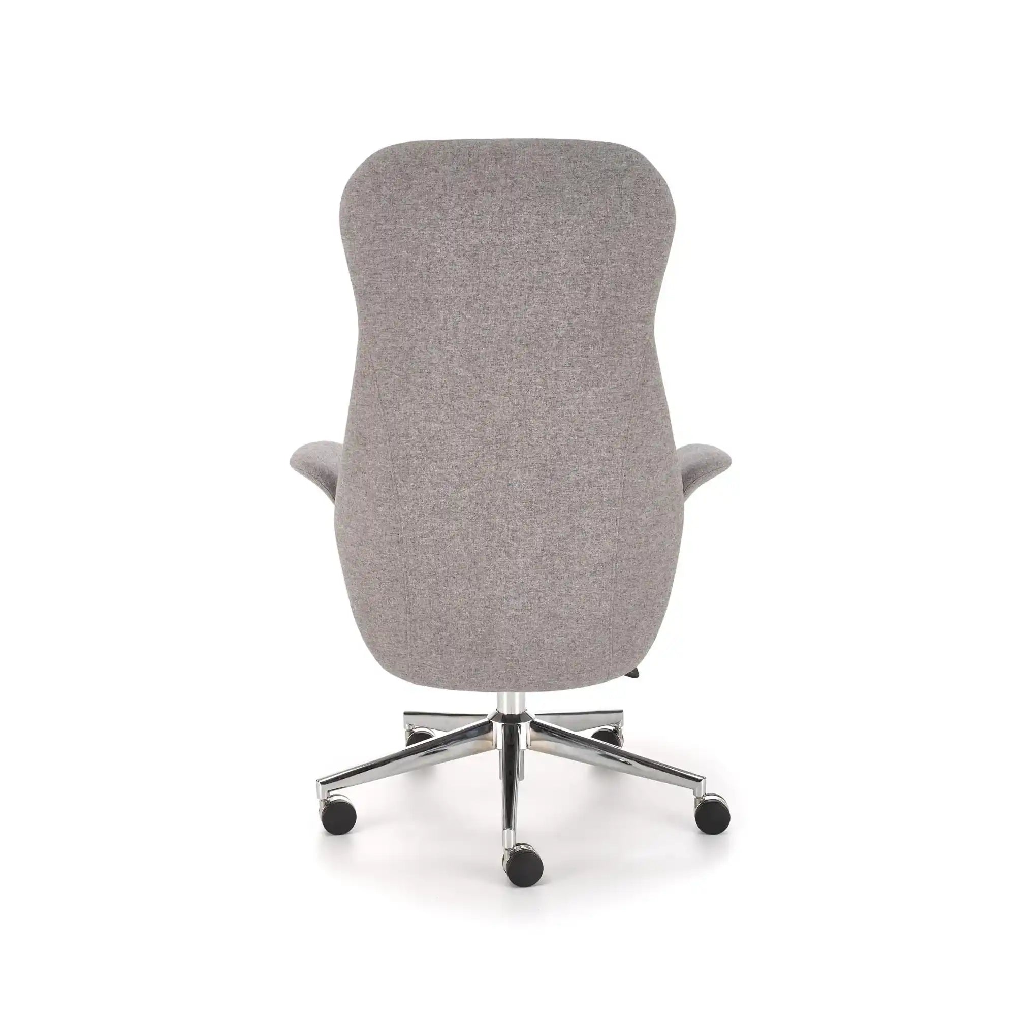 Scaun birou KEVIN, gri deschis, stofa clasica/metal, 74x68x118/125 cm