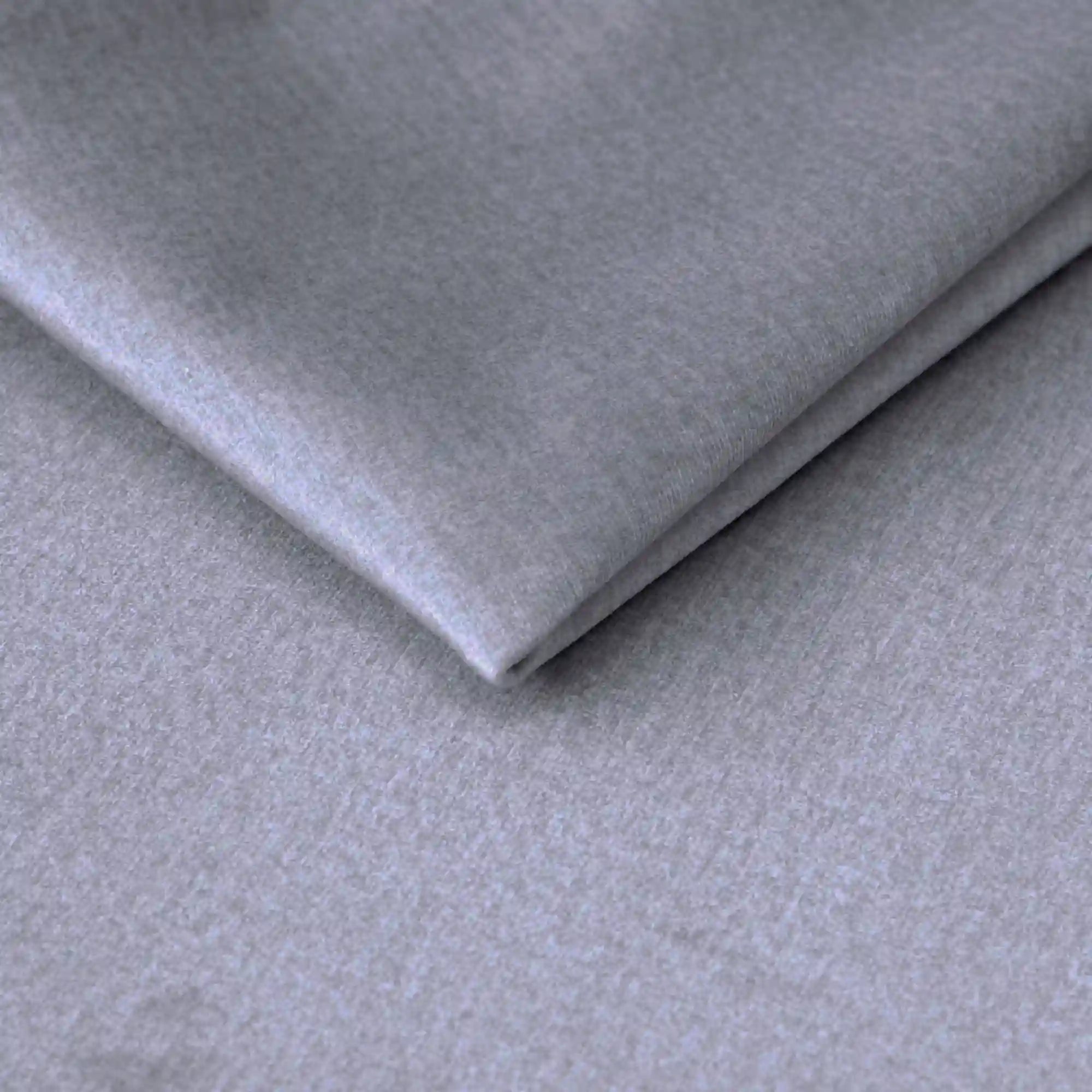 Pat boxspring MINOLA 160x200, stofa catifelata gri - Monolith 84, cu saltele, topper si 2 lazi pentru depozitare