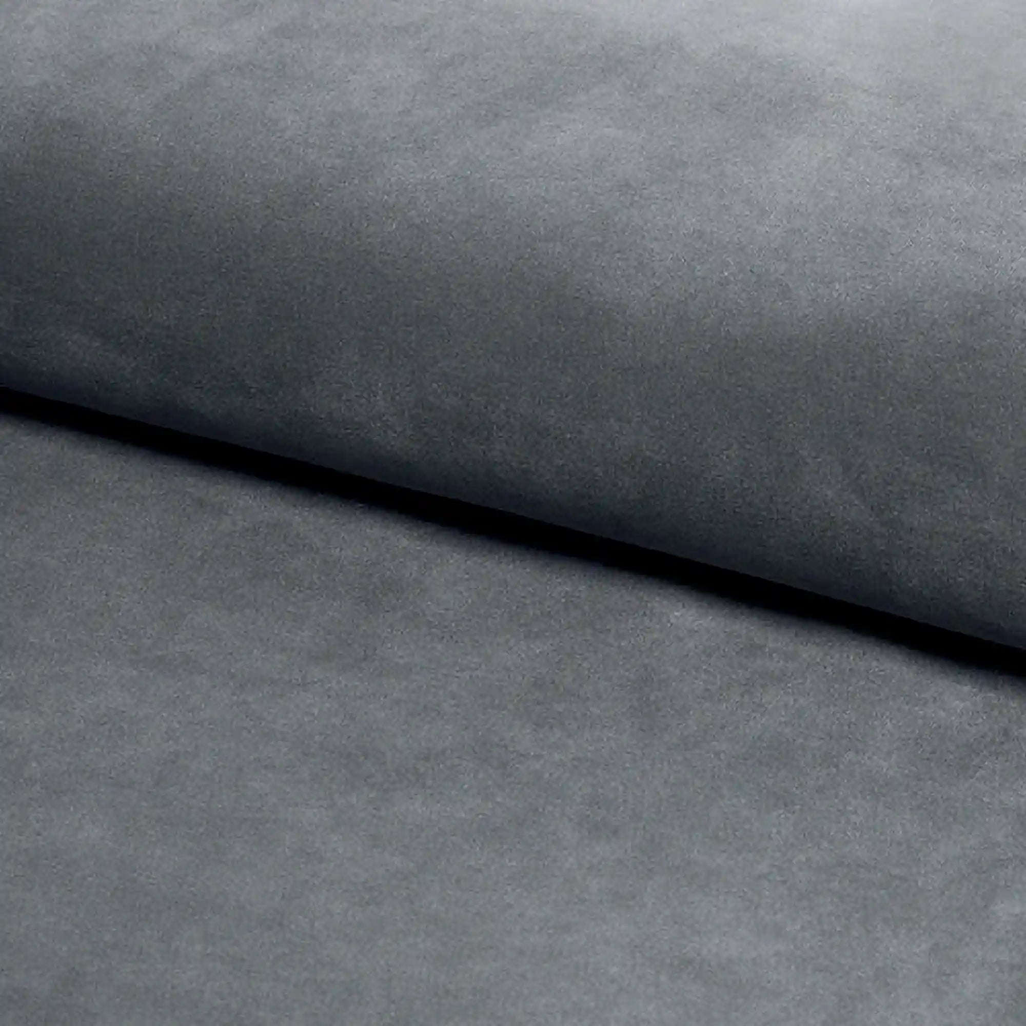 Fotoliu recliner PEGAZ M, gri/negru, stofa catifelata/metal, 64x88/160x102 cm