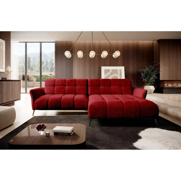 Coltar MYSTIC, personalizabil materiale gama Premium, cu reglaj electric, 284x175x90 cm