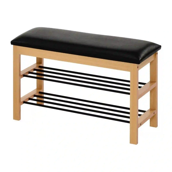Pantofar ST11, negru/stejar, 81x31x48 cm