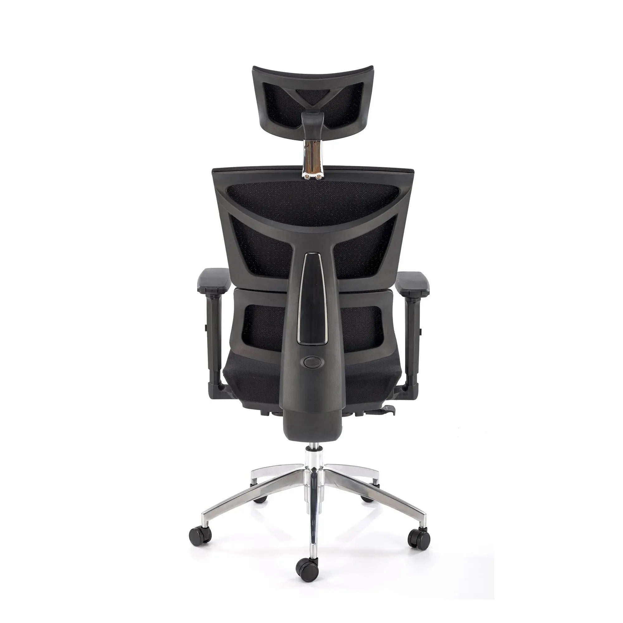 Scaun birou MARCUS, negru, plasa/metal, 65x64x121/140 cm