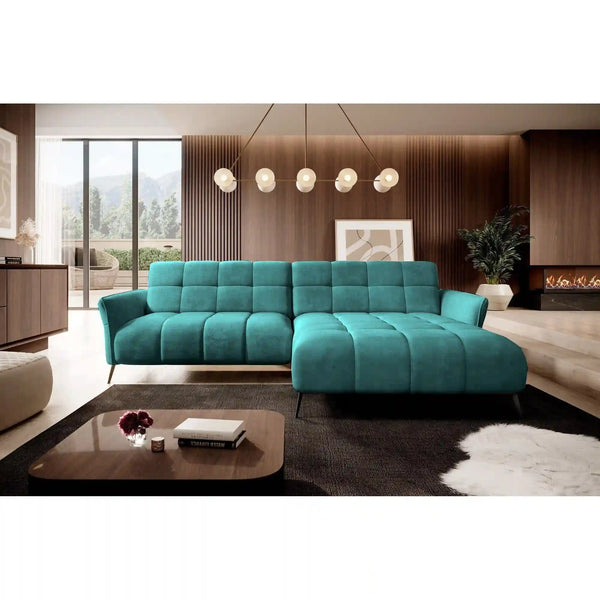Coltar MYSTIC, personalizabil materiale gama Oferta Avantaj, cu reglaj electric, 284x175x90 cm