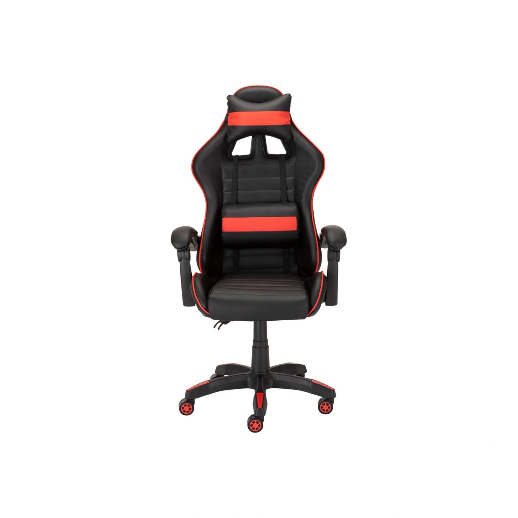 Scaun gaming X-PLAY, negru/rosu, piele ecologica, 64x65x123/132 cm