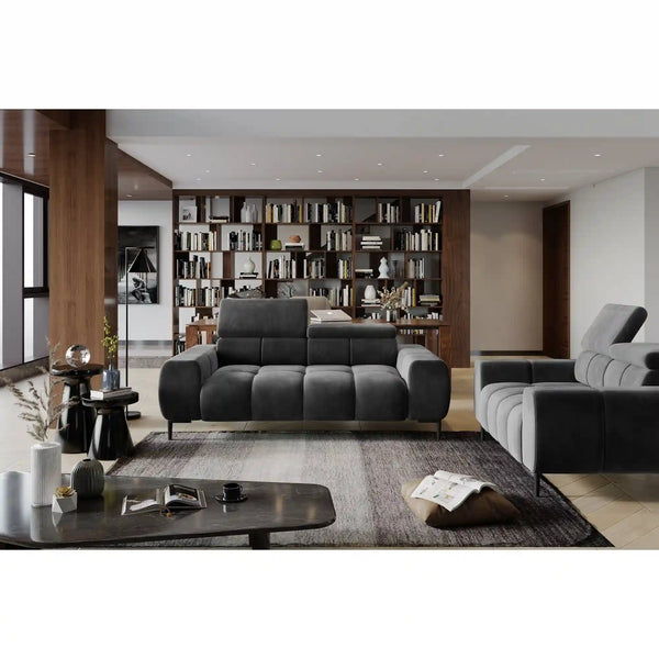 Canapea Plaza 3, personalizabil materiale gama Premium, 212x105x99/76 cm
