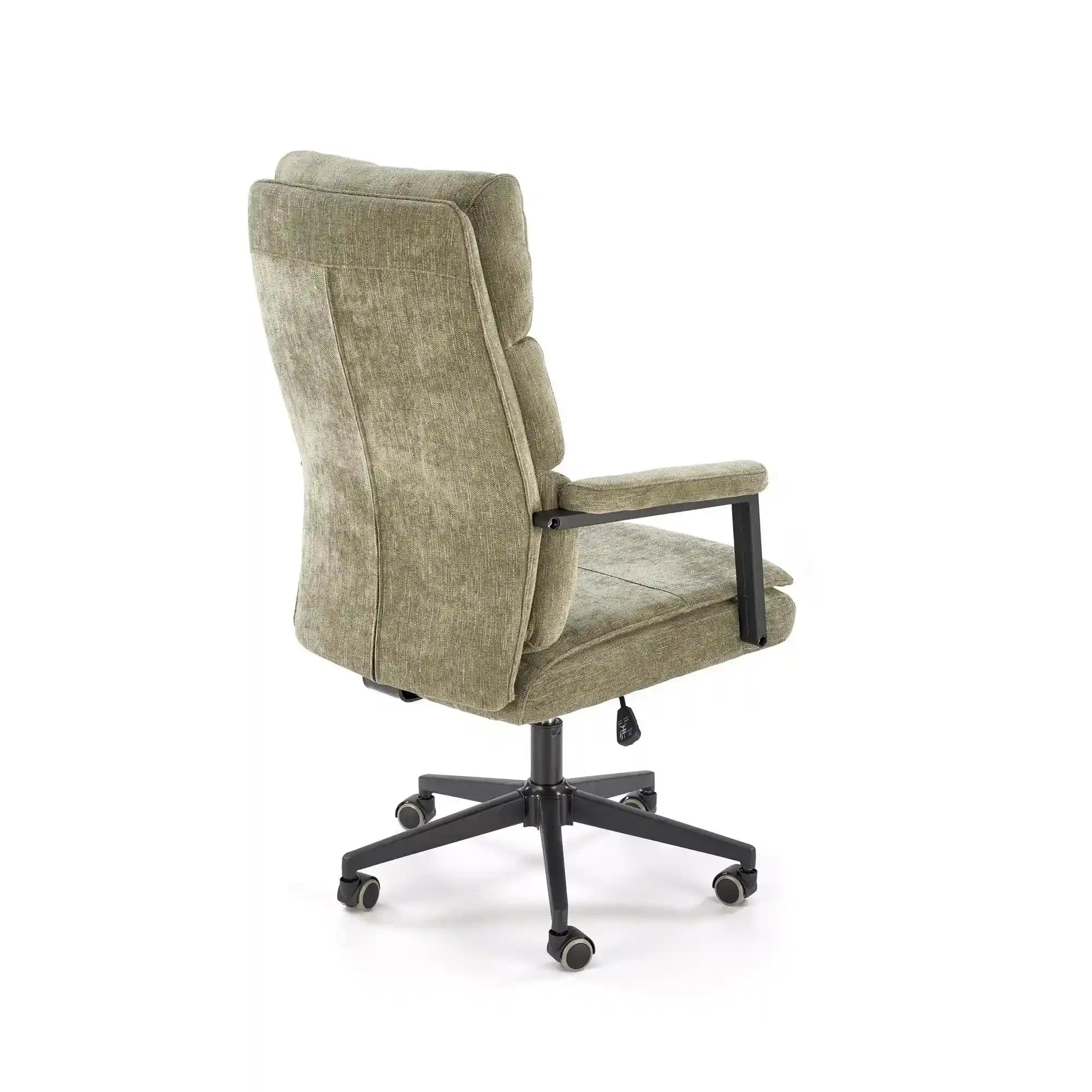 Scaun birou ADRIANO, verde olive, stofa clasica - Odin 77, 65x70x104/110 cm