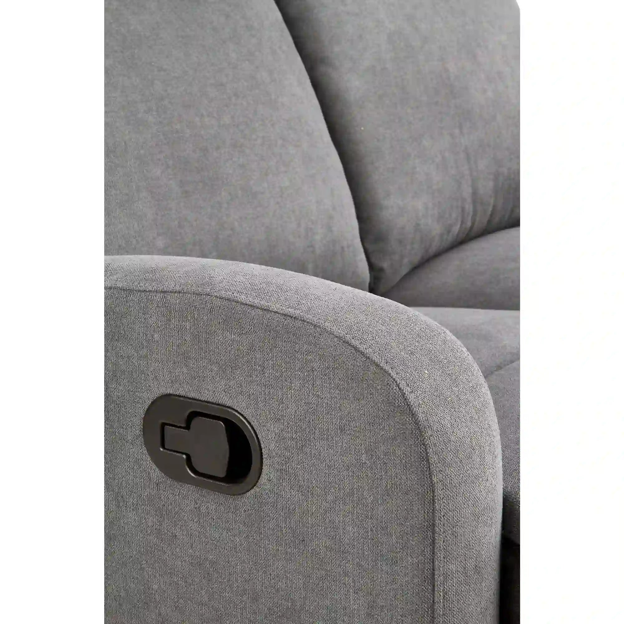 Canapea pliabila OSLO 2S, gri, stofa, 128x95/158x100/79 cm