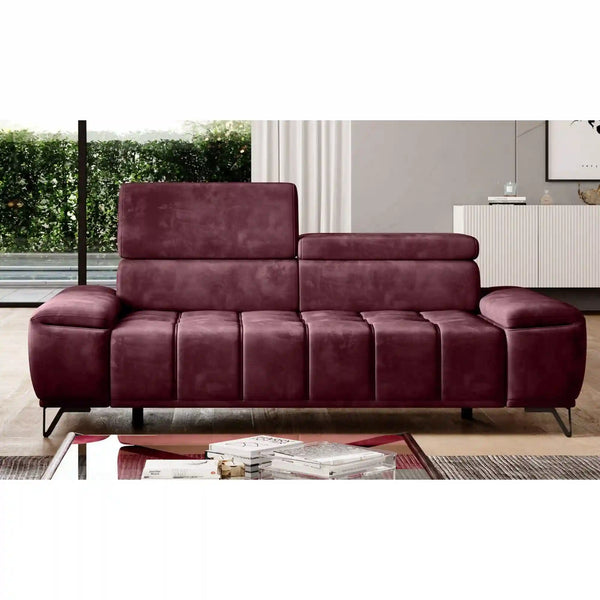 Canapea PALLADIO 2E, personalizabil materiale gama Premium, reglaj electric, tetiere raglabile, 194x110x99 cm