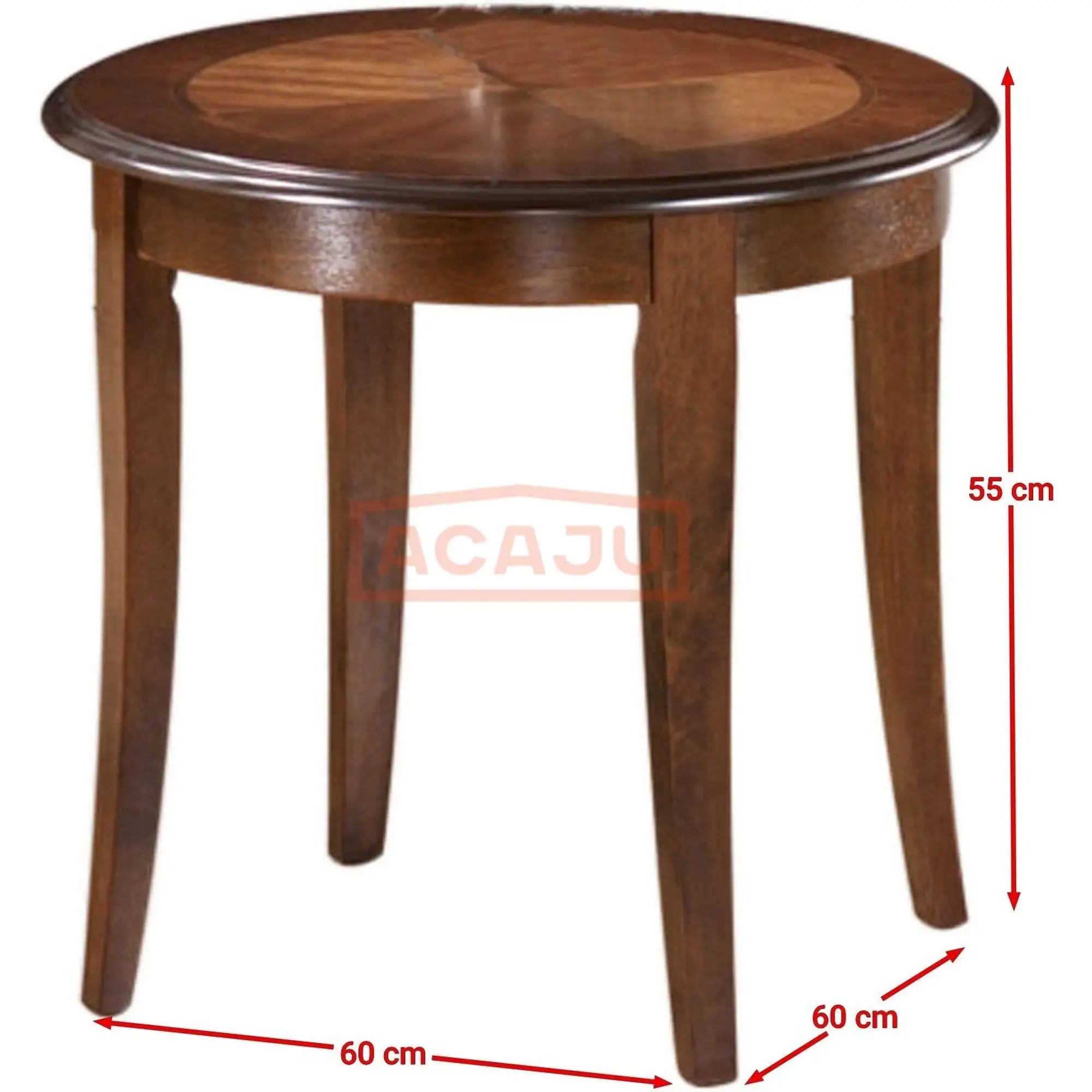 Masuta cafea CALIFORNIA D, nuc, 60x55 cm