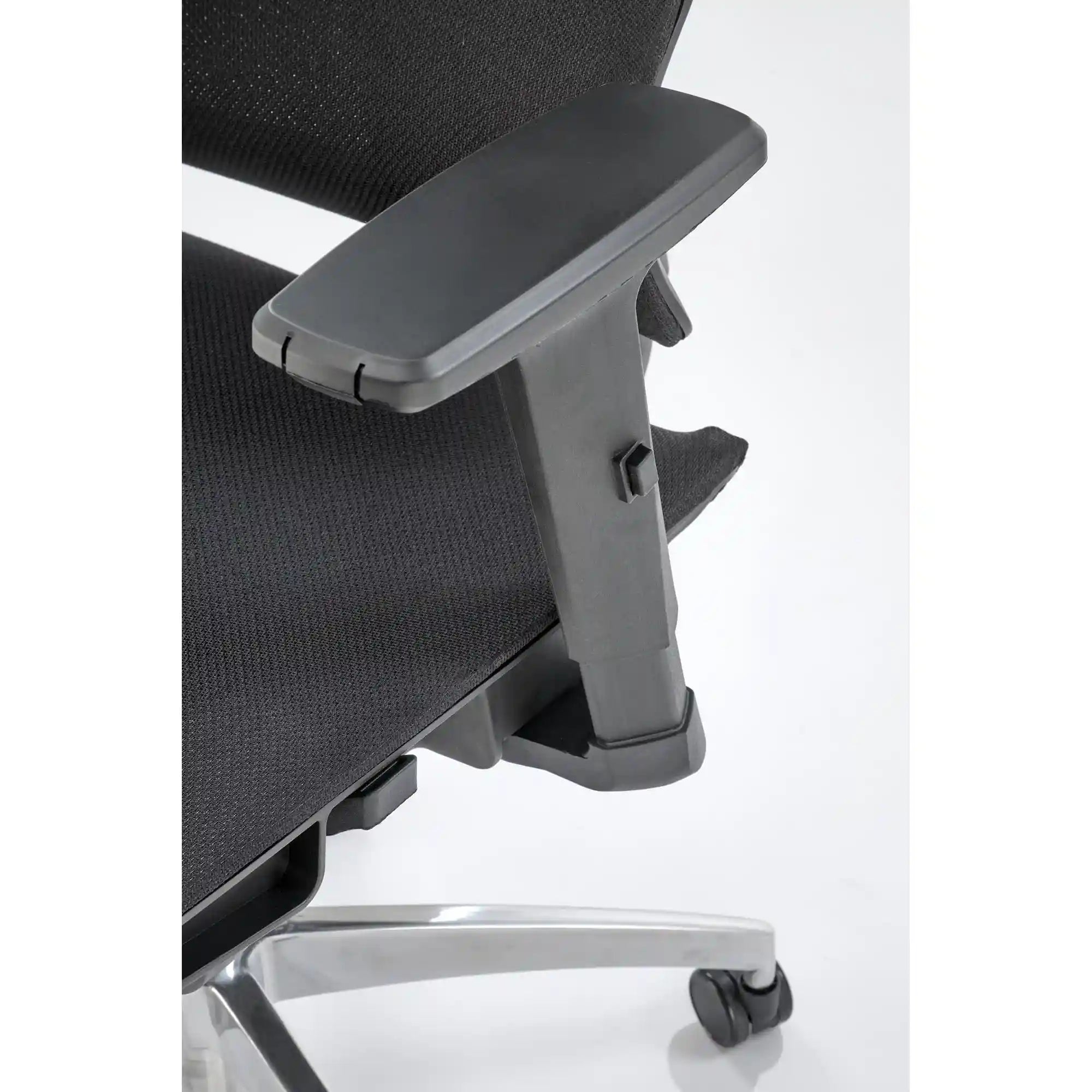 Scaun birou MARCUS, negru, plasa/metal, 65x64x121/140 cm