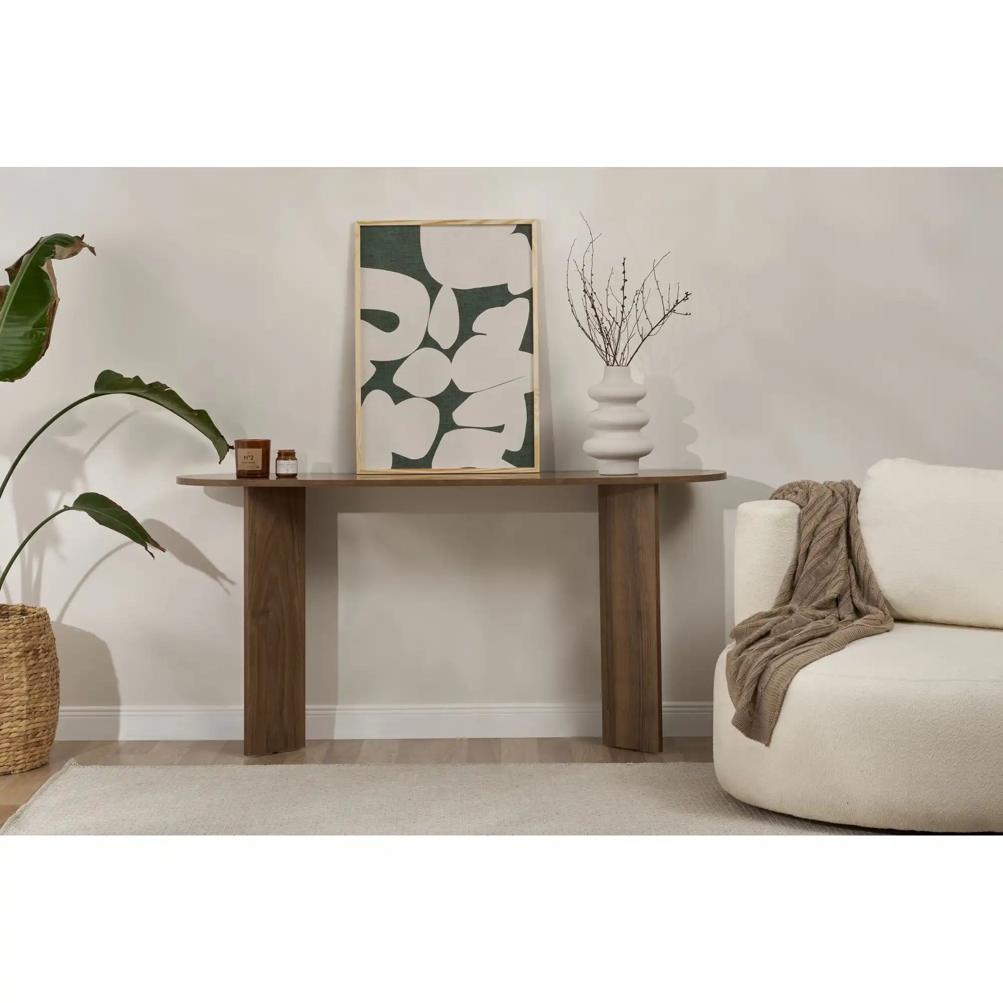 Consola SIRA, nuc inchis, PAL, 150x35x75 cm