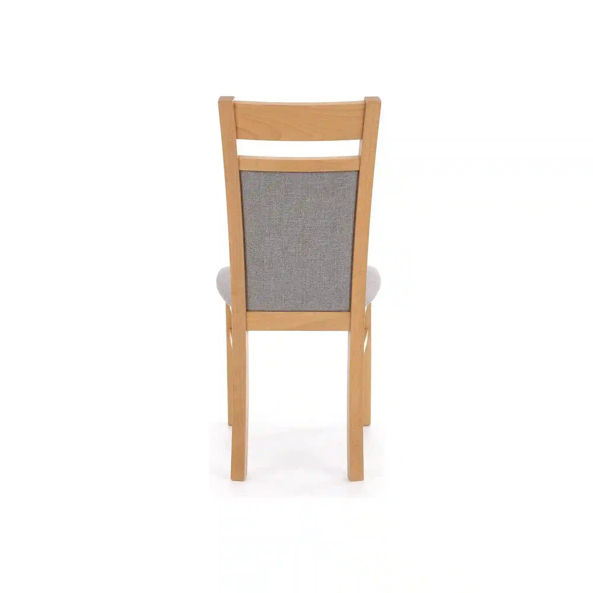 Scaun GERARD 2, gri/stejar honey, stofa clasica/lemn de fag, 44x55x97 cm