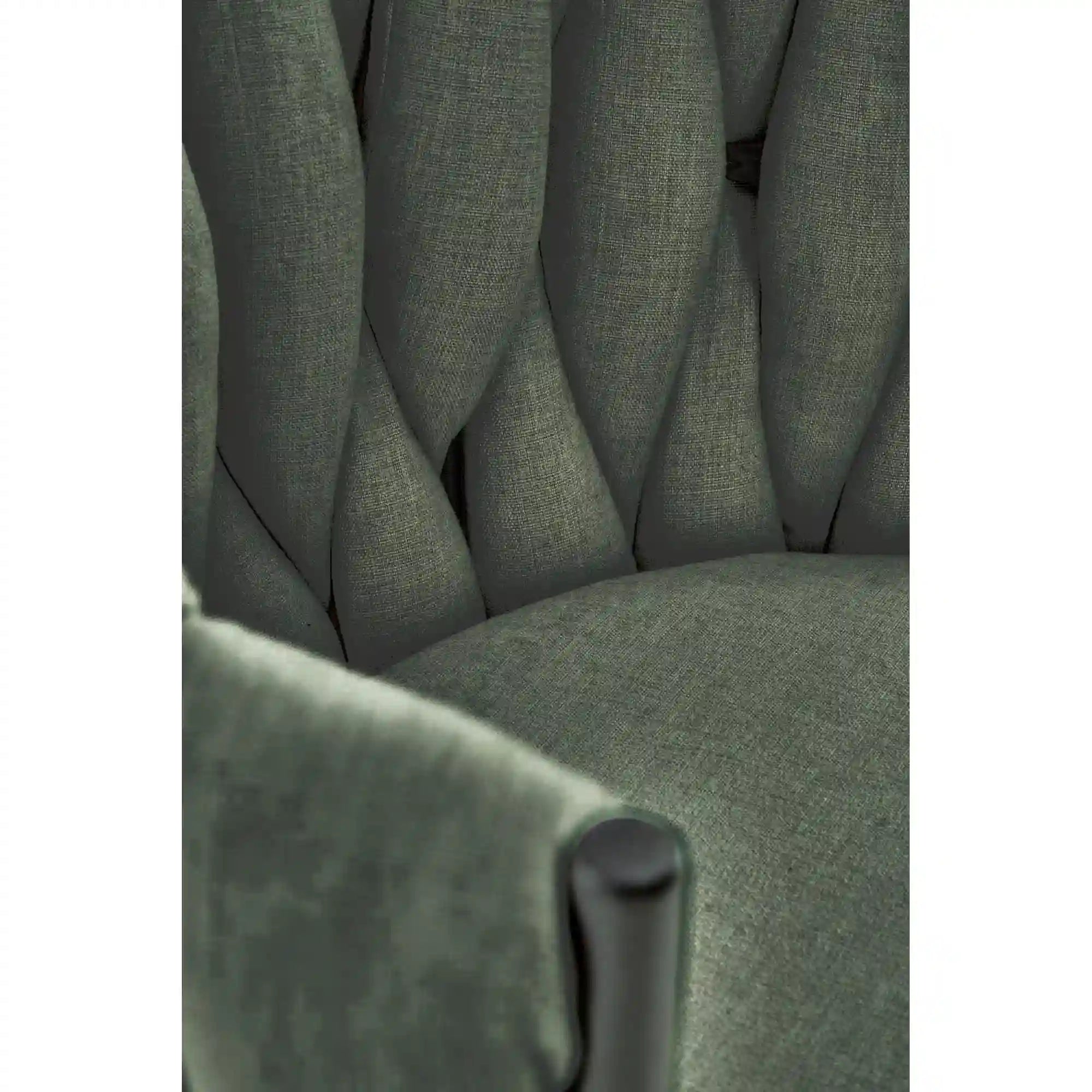 Scaun K516, verde/negru, stofa clasica/metal, 57x60x79 cm