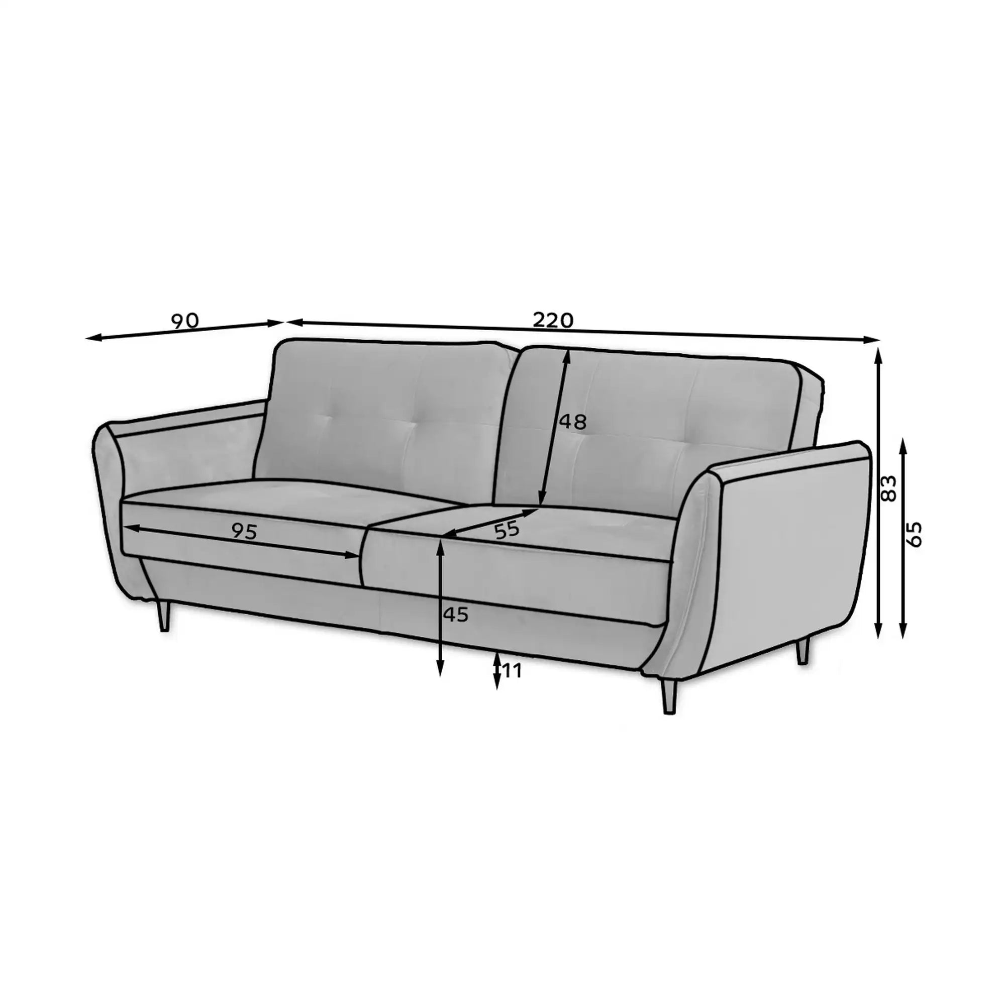 Canapea extensibila BELLIS, stofa catifelata roz - Loco 24, cu spatiu depozitare, 220x90x83 cm