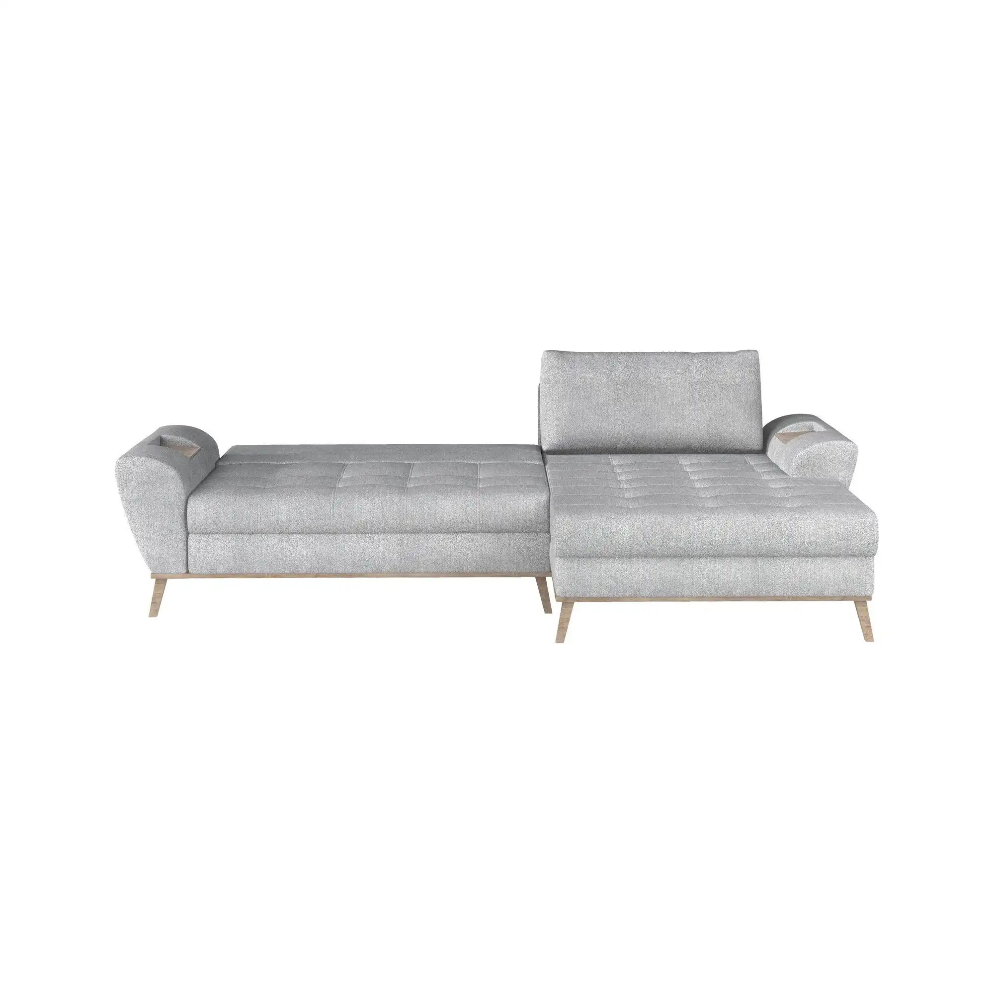 Coltar extensibil NUBO, personalizabil materiale gama Premium, cu lada depozitare, 282x175x86 cm