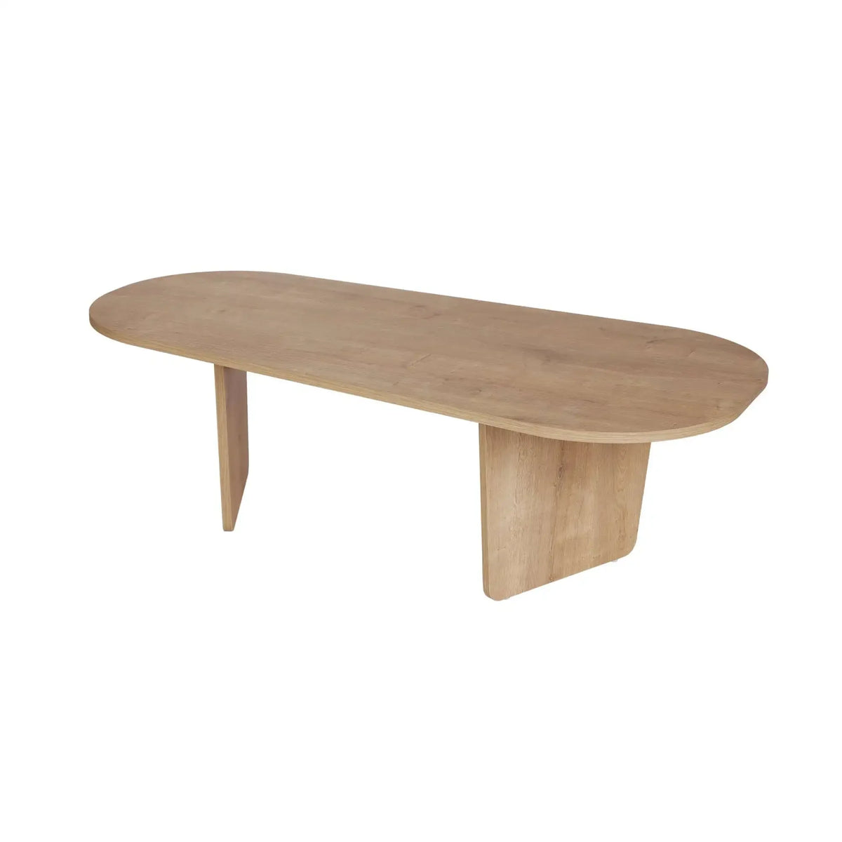 Masuta cafea OVALIS, stejar, PAL, 130x65x40 cm