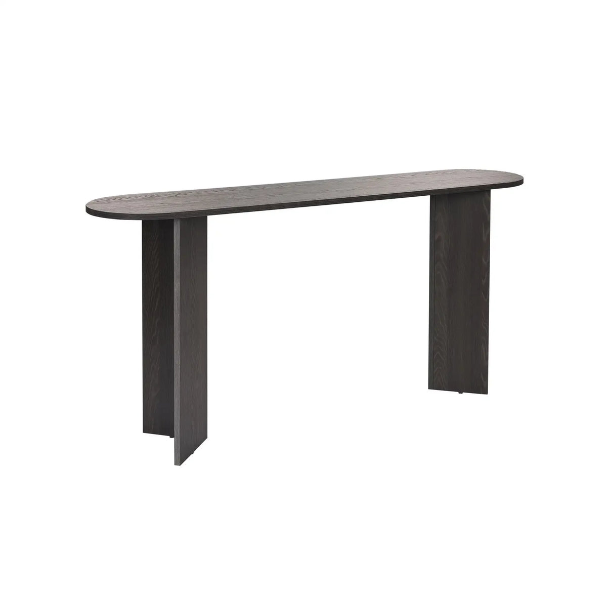 Consola SIRA, negru, PAL, 150x35x75 cm