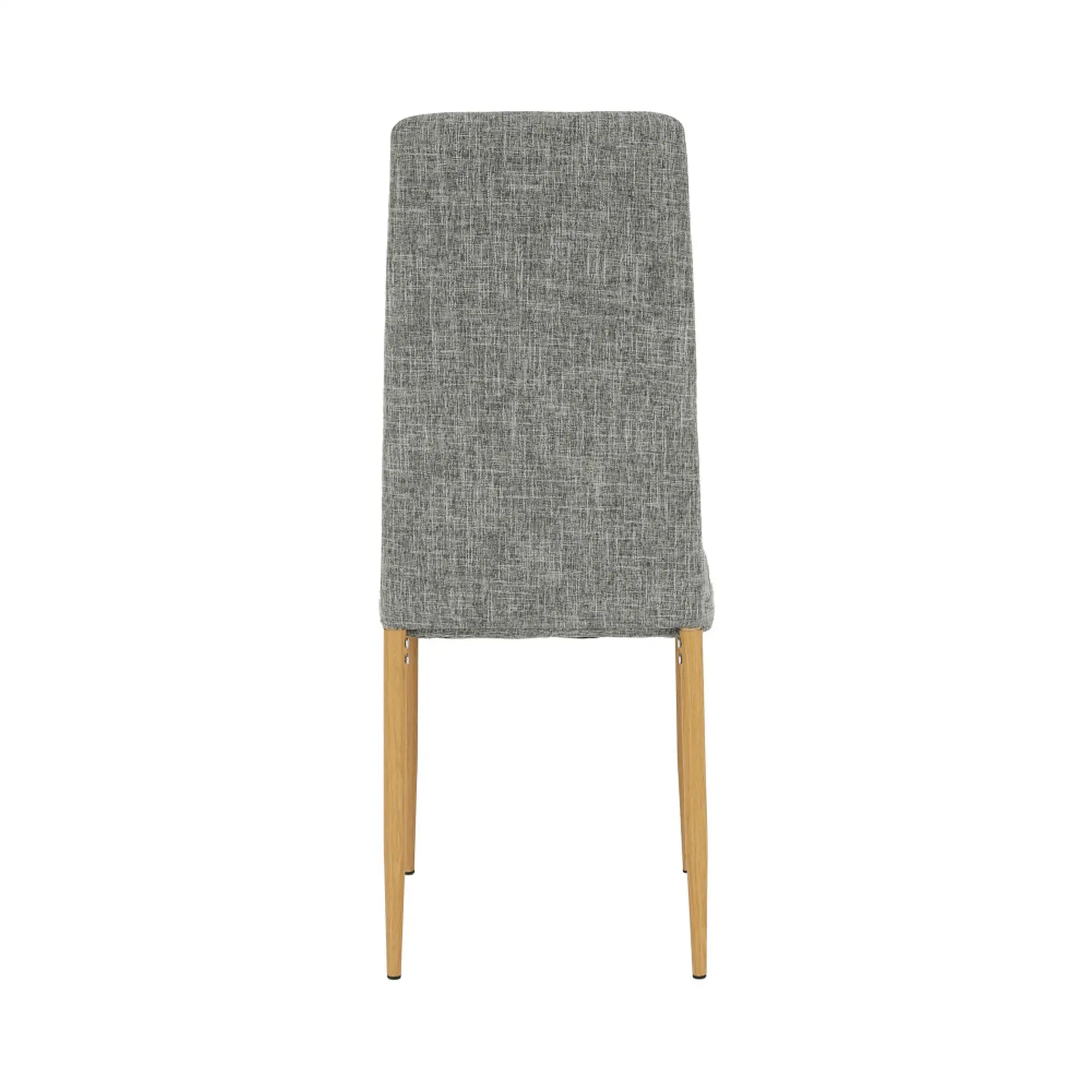 Scaun COLETA NOVA, gri deschis/fag, textil/metal, 41x49x96 cm