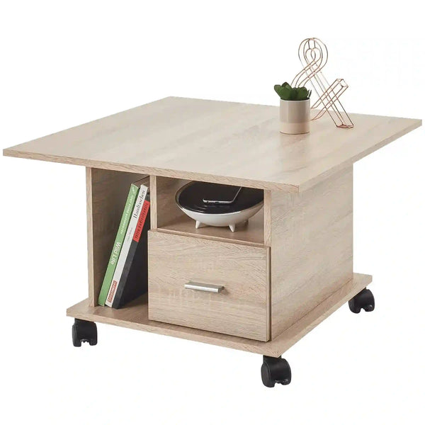 Masuta cafea ACTIVO1, stejar sonoma, PAL, 70X70X45 cm