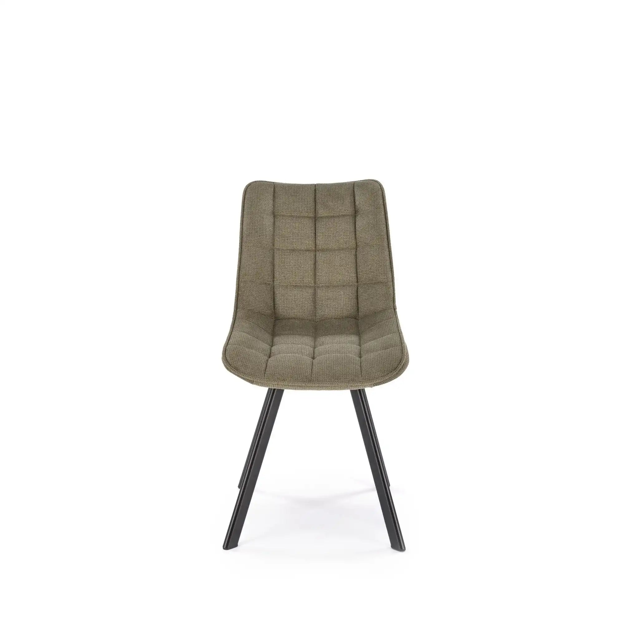 Scaun K549, verde/negru, stofa clasica/metal, 46x61x84 cm