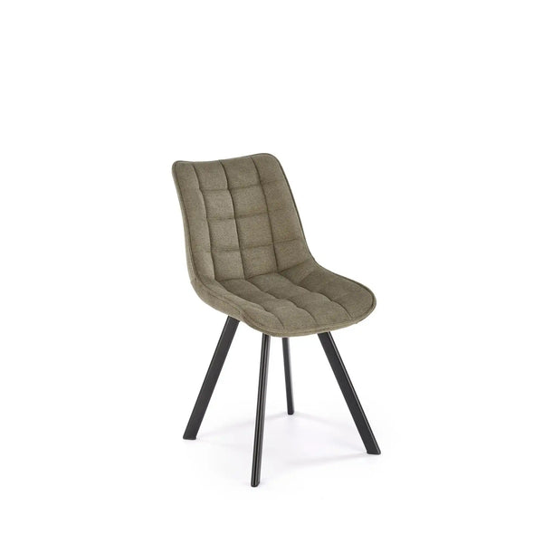 Scaun K549, verde/negru, stofa clasica/metal, 46x61x84 cm