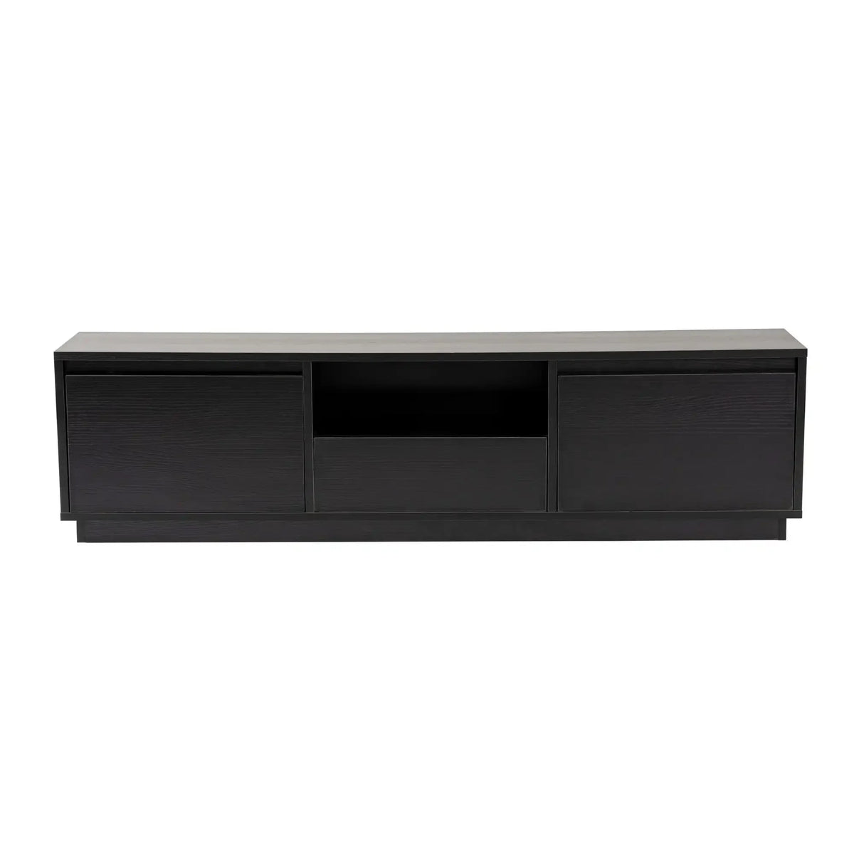 Comoda TV VANGUARD, negru, PAL, 160x30x42 cm